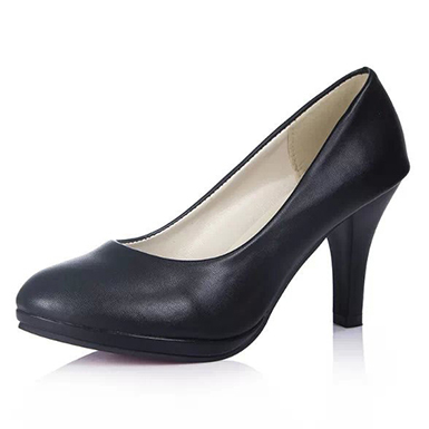 Women's Classic Patent Leather Pumps - 4" heels and Round Toes